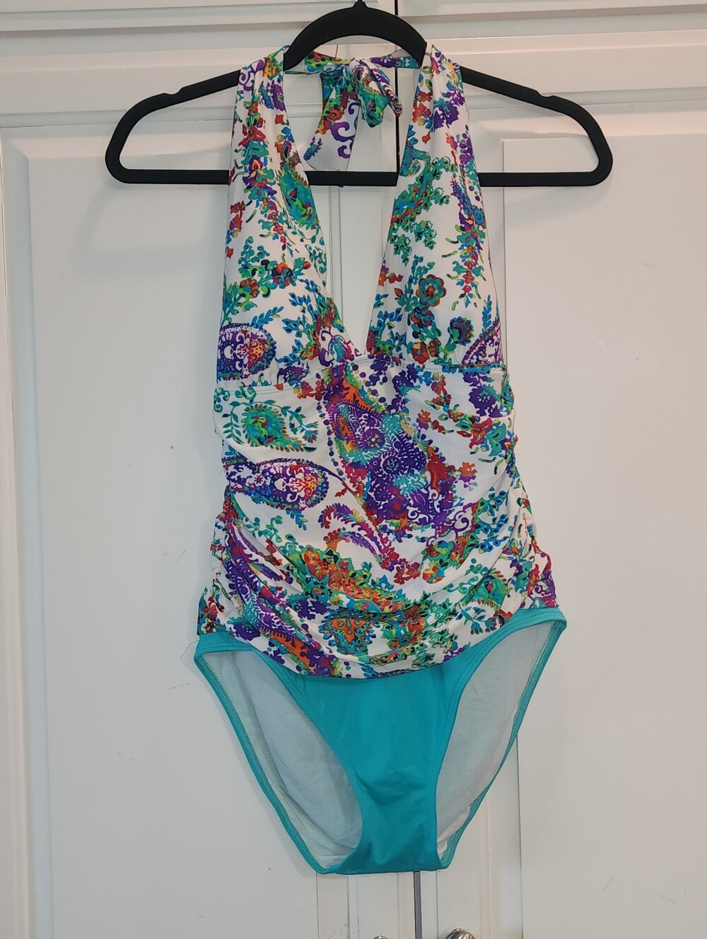 Lauren Ralph Lauren Size 10 Halter One-Piece Swimsuit
